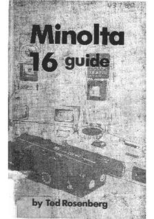 Minolta 16 P manual. Camera Instructions.